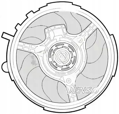 Denso DER09061 Вентилятор охолодження der09061 denso fiat stilo