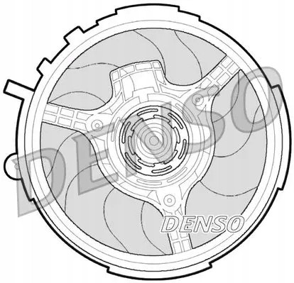 Denso DER09061 Вентилятор охолодження der09061 denso fiat stilo