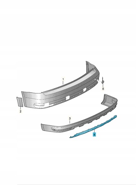 Volkswagen OE 2K5807568U34 Задній дифузор ASO VW