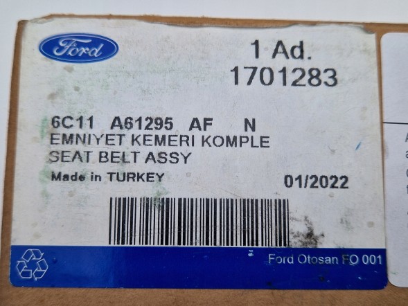 Ford OE FORD TRANSIT MK7 VII 11r ремінь безпеки правий передній 6C11-A61295-AF