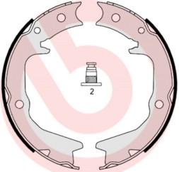 S54519 BREMBO Гальмівні колодки барабані
