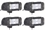 Китай 4xKML067S 4x ГАЛОГЕННА ТОЧКА СВІТЛОДІОДНА ПАНЕЛЬНА ЛАМПА 20W Off-Road 80W