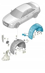 Audi OE НОВЕ ОРИГІНАЛЬНЕ AUDI 8W6810171E НАКЛАДКА НА ПОРІГ