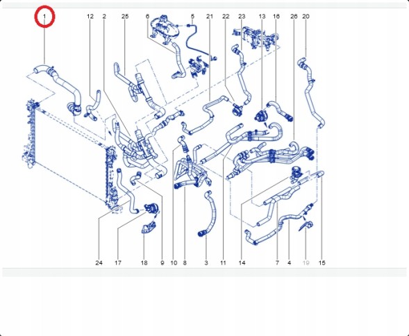 Groupe PSA Шнур еластичний радіатора для FIAT/NISSAN/OPEL/RENAULT PSA 93866063