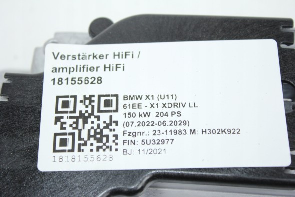 BMW OE 5A47205 5B44D47 5A9BFA5 5A923E3 5A86490 5A7DDA2 5A78627 5A758E0 5A73336 5A55AE7 5A57045 5A4CE63 5A47591 5A3AF34 5A2D564 #BNZ Підсилювач антени DAB21 MID для BMW F40, G20, G30, G60, G11, G15, U11, G01, G02, G05, G06, X7