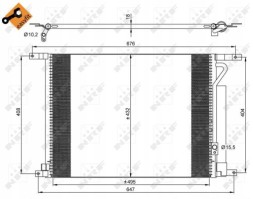 NRF 35931 Конденсатор кондиціонера nrf 35931