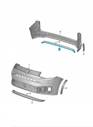 Volkswagen OE 2K7807568AAV3 Задній дифузор ASO VW