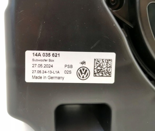 Volkswagen OE 14A035621, DWP523907OE САБВУФЕР ДИНАМІК БАС НИЗЬКОЧАСТОТНИЙ VW ID.7 ID7 14A035621 ОРИГІНАЛ