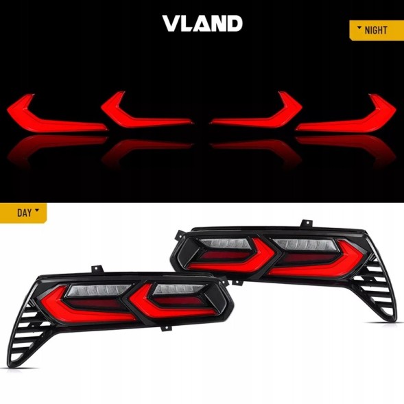 VLAND 25S291-1 mhm Світильники тиль kpl Vland Led Neon Динамічні діоди Chevrolet Corvette c7 2013-20