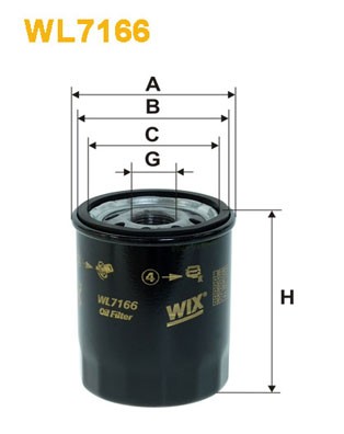 WL7166 WIX FILTERS Фільтр оливи