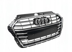 PA 8V3853651AA РЕШІТКА-ОБМАНКА ГРИЛЬ AUDI A3 8V LIFT S-LINE PDC 2016 2017 2018 2019 2020 графітова