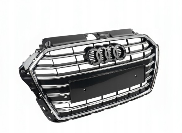 PA 8V3853651AA РЕШІТКА-ОБМАНКА ГРИЛЬ AUDI A3 8V LIFT S-LINE PDC 2016 2017 2018 2019 2020 графітова