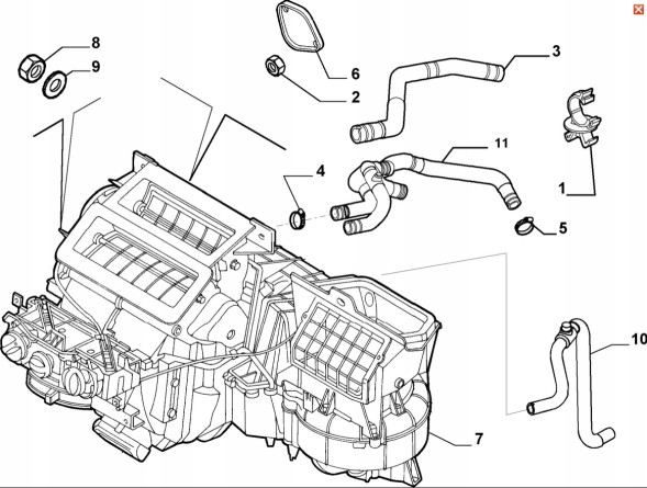 Fiat OE 735381748 Обігрівач fiat doblo 735381748 новий оригінальний oe