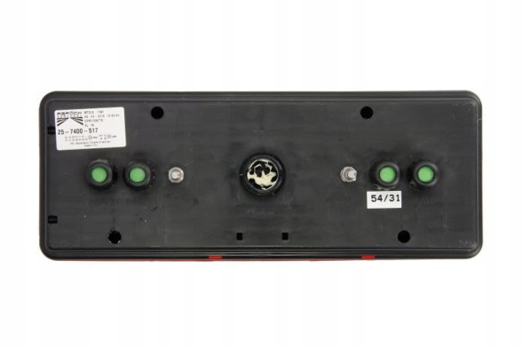 Китай A25-7400-514 ЛАМПА ЗАДНЯ P EUROPOINT III (LED, 24V, ТРИКУТНИЙ ВІДБЛИСК, БІЧНІ КОНТУРНІ,