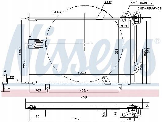 Nissens 94408 Охолоджувач кондиціонера - nissens 94408