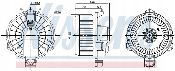 Nissens 87419 Nissens 87419 внутрішній вентилятор