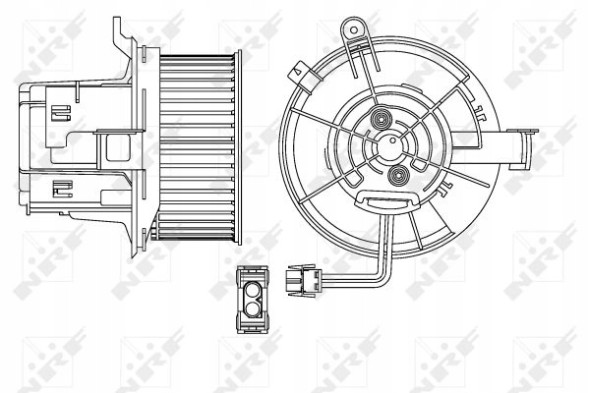 NRF 34154 Nrf 34154 повітродувка db w204 c-клас/w212 е-клас