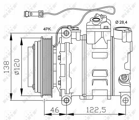NRF 32167 Компресори кондиціонера (компресори) nrf 32167