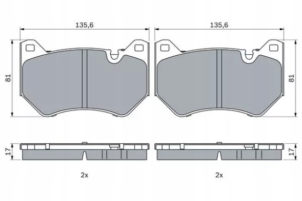 Bosch 0 986 424 966 Гальмівні колодки, комплект