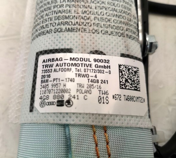 Audi OE 4G8880241C, DWP469908OE Подушка безпеки airbag Audi A6 C7 4G8880241C