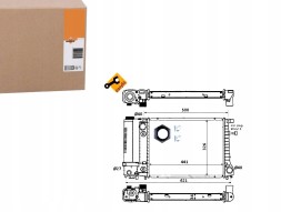 NRF 108793615 NRF Nrf51356 охолоджувач двигуна (з монтажними елементами + помічник водія #33
