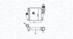 MAGNETI MARELLI 351319205330 Охолоджувач повітря інтеркулер 351319205330