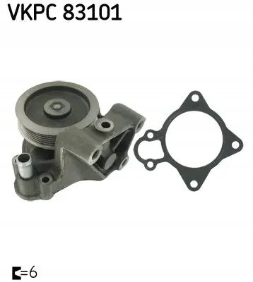 SKF VKPC 83101 Водяний насос vkpc 83101 skf citroen jumper автобус