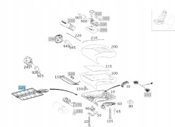 Mercedes-Benz OE A2518205310 СИДІННЯ КРІСЛА МЕРСЕДЕС МЛ W164