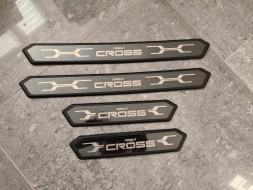 Autoliv Corolla009cross НАКЛАДКИ НА ПОРІГ ЗАХИСНІ ДЛЯ TOYOTA Corolla Cross