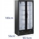 Китай WEW-SC-HP-1017905 Холодильник барний Royal Catering 2-дверний 458 л 295 Вт HoReCa