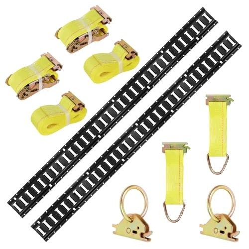 AD BRAKE B0GGYTS9GB Рейки E TRACK для кріплення вантажу, сталь, 450 кг, комплект 2 шт., сталеві