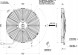 Spal SPAL-10EO0622 Осьовий вентилятор spal discharge 12v va13-ap9/c-35s (330 mm)