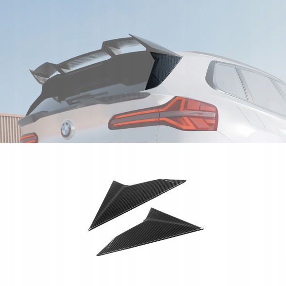 Китай T-538 Карбонові Сплітери Заднього Скла BMW X3 G45, стиль SQ (Dry-Carbon)