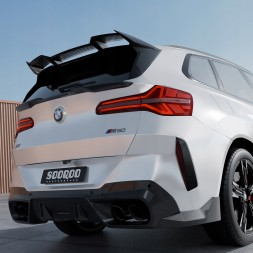 Китай T-538 Карбонові Сплітери Заднього Скла BMW X3 G45, стиль SQ (Dry-Carbon)