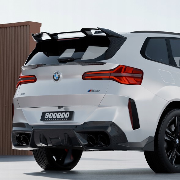 Китай T-538 Карбонові Сплітери Заднього Скла BMW X3 G45, стиль SQ (Dry-Carbon)