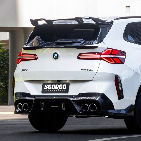 Китай T-538 Карбонові Сплітери Заднього Скла BMW X3 G45, стиль SQ (Dry-Carbon)