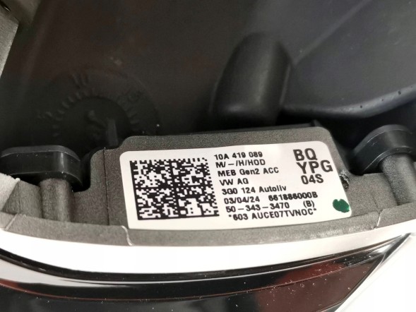 Volkswagen OE 10A419089BQ, Kierownica, DWP523512, 10A419089BBYPG, 10A419089BQYPG КЕРМО VW ID.4 ID4 МУЛЬТИФУНКЦІОНАЛЬНЕ ШКІРА 10A419089BQ НОВЕ ОРИГІНАЛ
