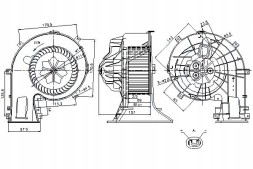 Nissens 87025 NIS/ZS Повітродувка fiat croma opel signum vectra c вектра с