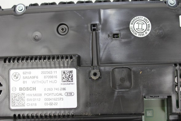 BMW OE 5A5A9F6 8709816 0263745283 ЛІЧИЛЬНИК LED ГОДИННИКІВ БЕЗ HUD BMW F40 F44 2GC 5A5A9F6