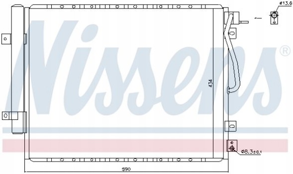 Nissens 940436 Охолоджувач кондиціонера - nissens 940436