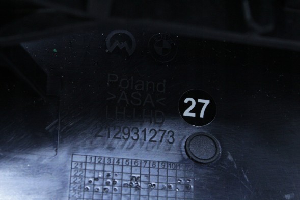 BMW OE 5A67615 51165A67615 #27 ДЗЕРКАЛО ЛІВЕ РАМКА ОСНОВА BMW U11 X1 ЄВРОПА