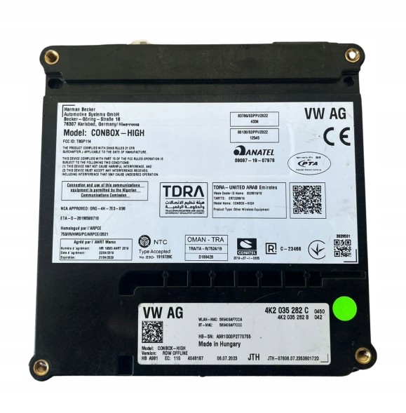Audi OE 4K2035282C 4K2 035 282 C Модуль контролера Audi SOS 4K2035282C