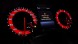 Moman 0089688088395 Mercedes ML W166 GL X166 Циферблати спідометра CSTM Червоний