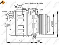 NRF 32123 Компресор кондиціонера nrf 32123