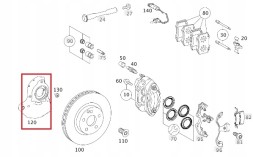 Mercedes A2214210620 Mercedes w221 cl c216 анкерна плита права передня