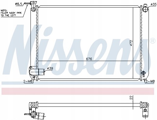 Nissens NIS 646829 Охолоджувачі води nissens 646829