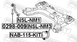 NSL NM3 FEBEST Тяга стабілізатора