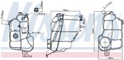 Nissens 996176 Розширювальний бачок, охолоджуюча рідина nissens 996176