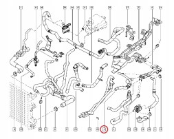Renault OE 8200520779 Renault oe 8200520779 провід водяного радіатора