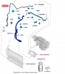 Китай ACN1570264 Шнур кондиціонування повітря FORD FIESTA VI 1.25 1.4 1.6 06.08-01.18